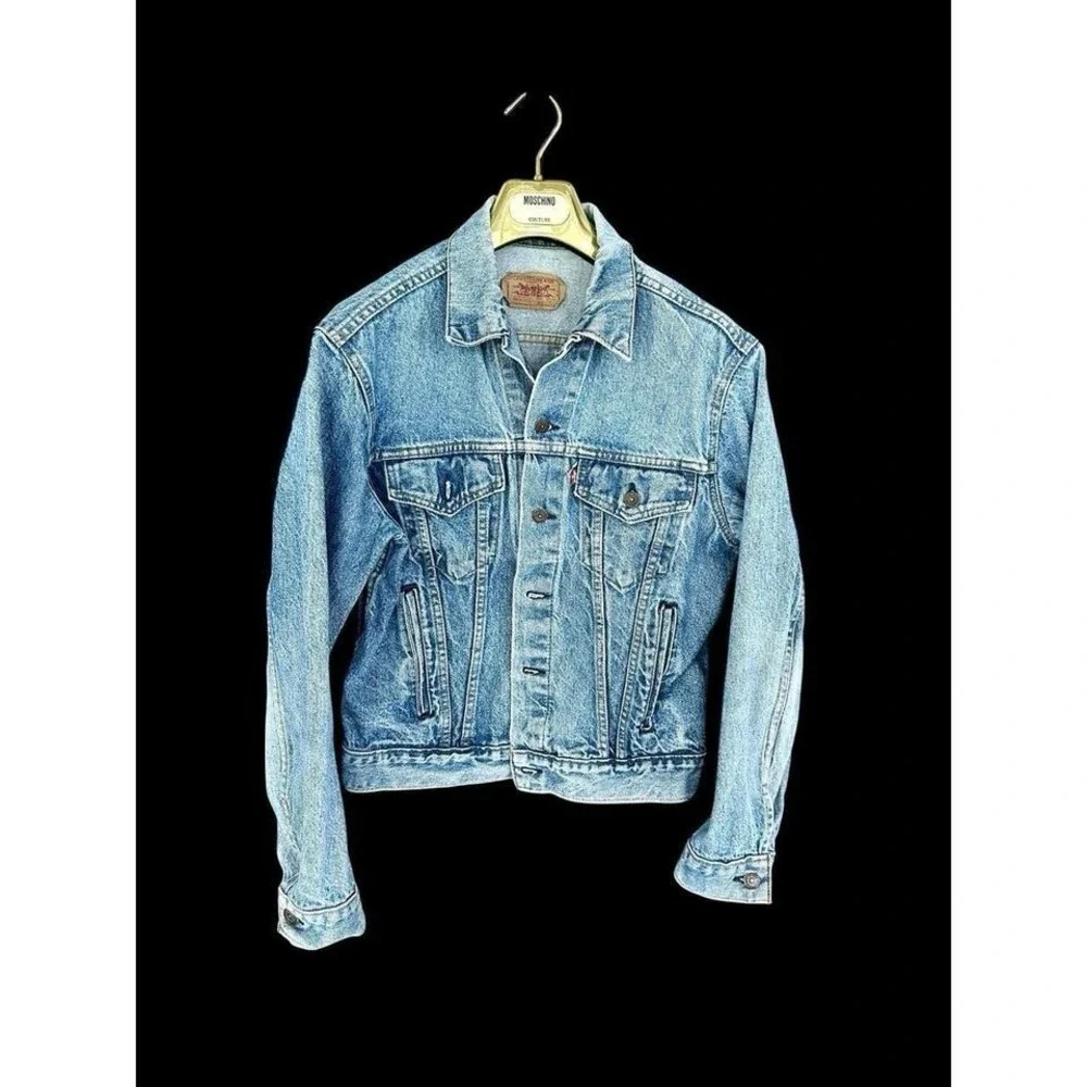 Vintage 1970s Levi's‎ Type 3 III Trucker Jacket Denim Made In USA Sz 42